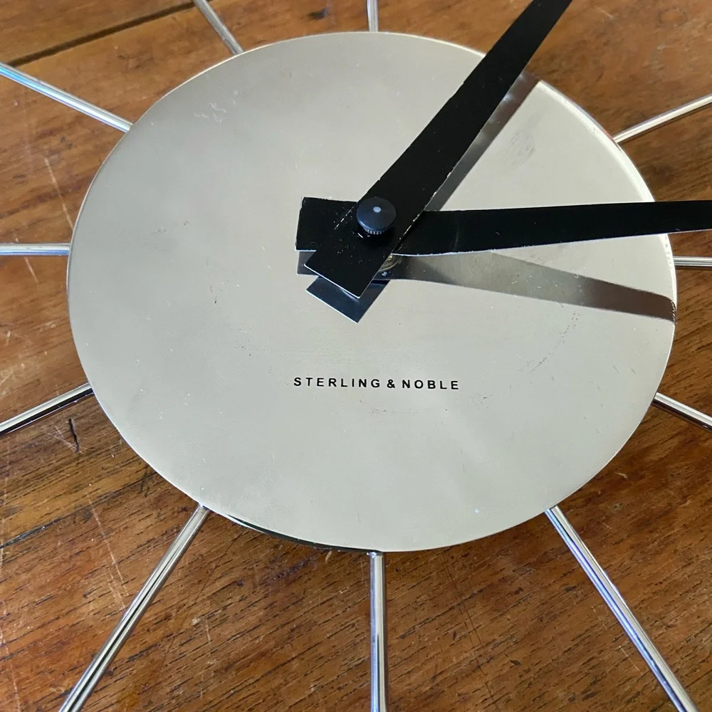 Sterling & Noble Retro Style Wall Clock